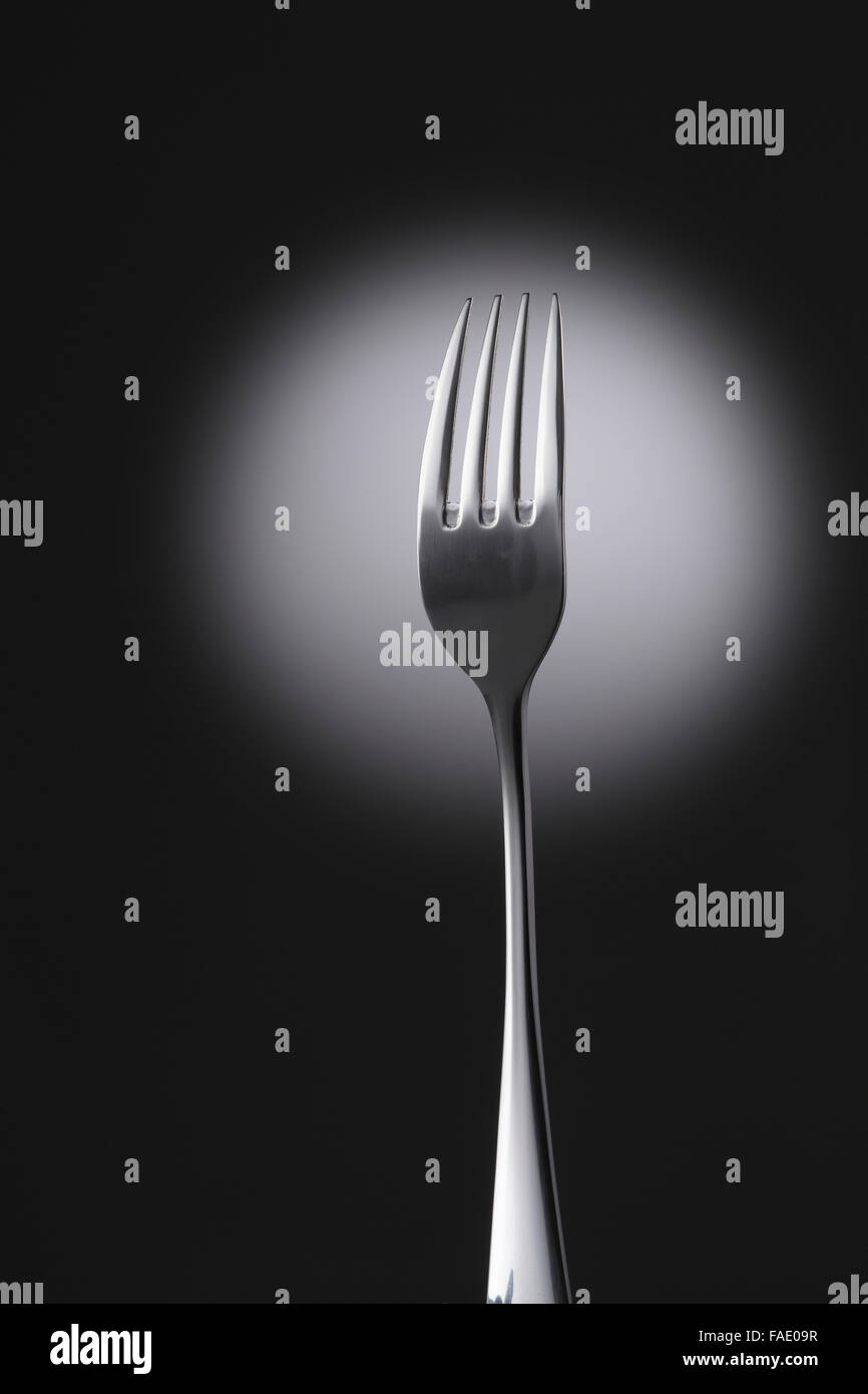 single object of the fork Stock Photo