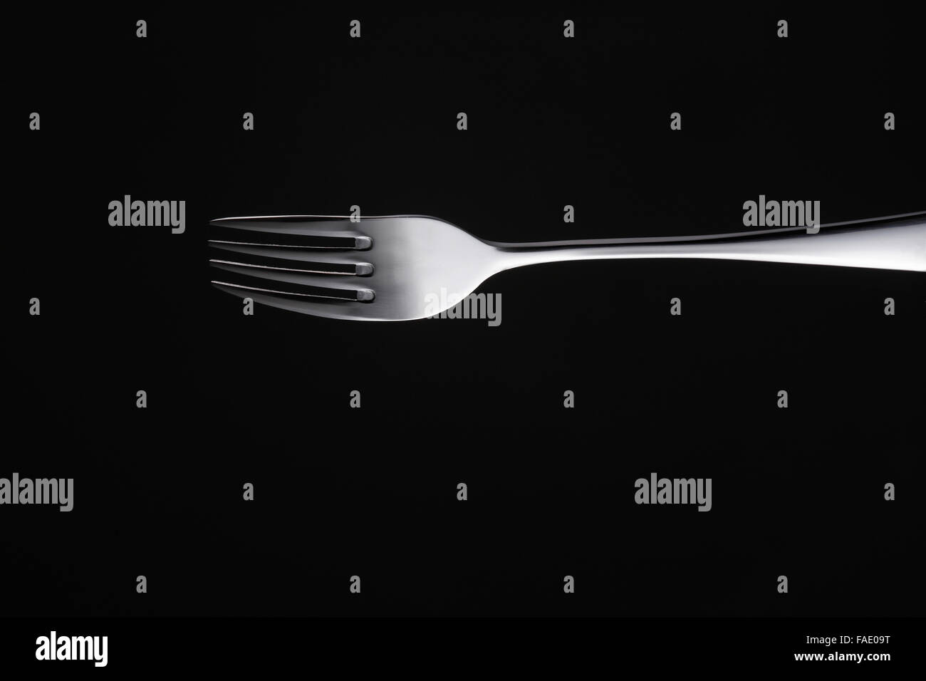 single object of the fork Stock Photo