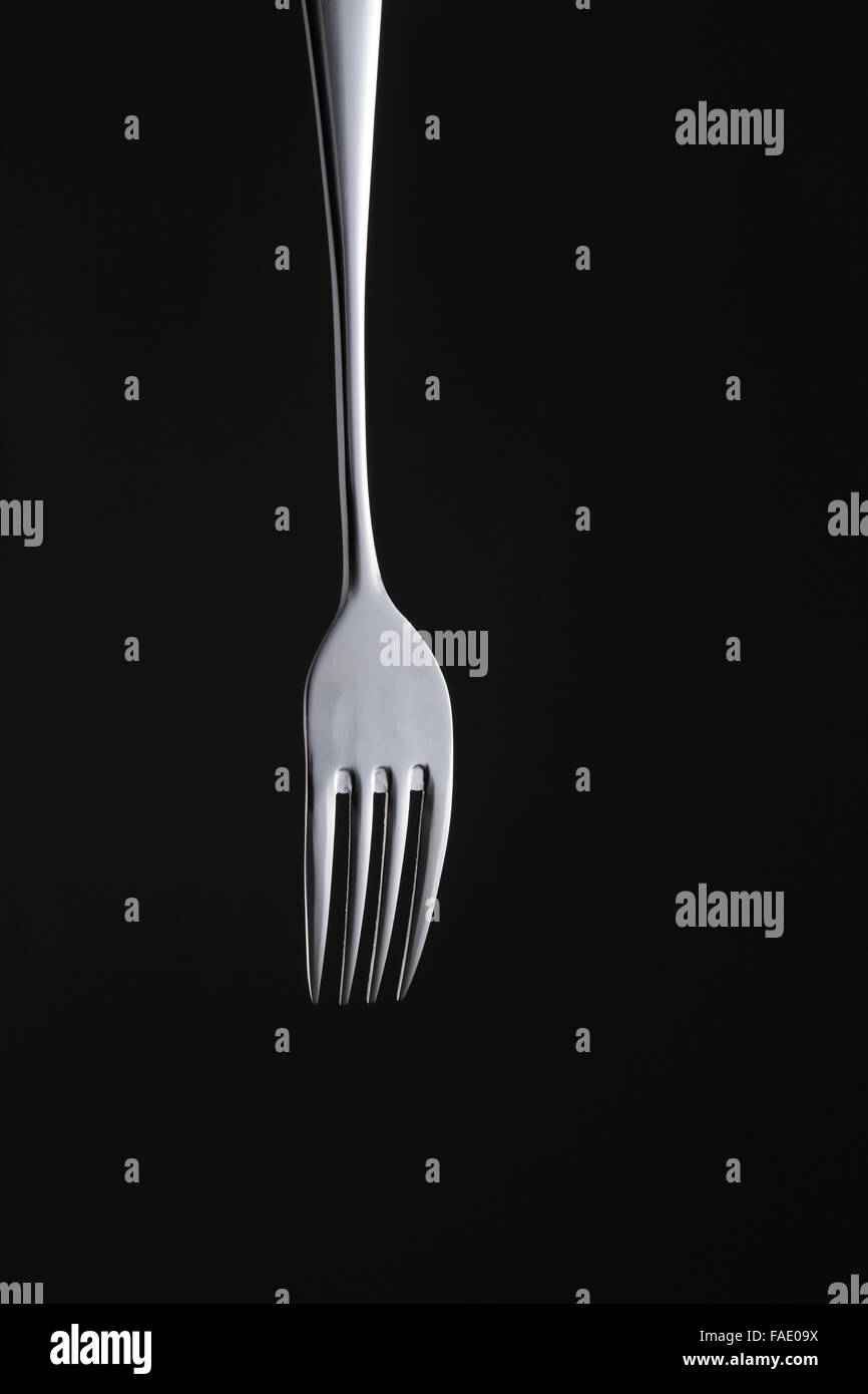 single object of the fork Stock Photo