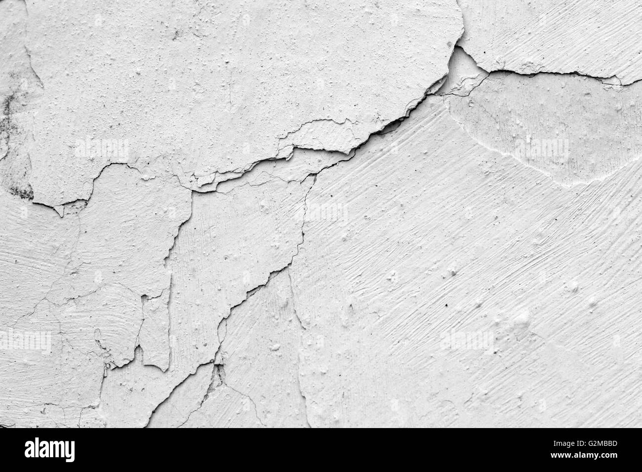 Cracked wall - grunge texture Stock Photo