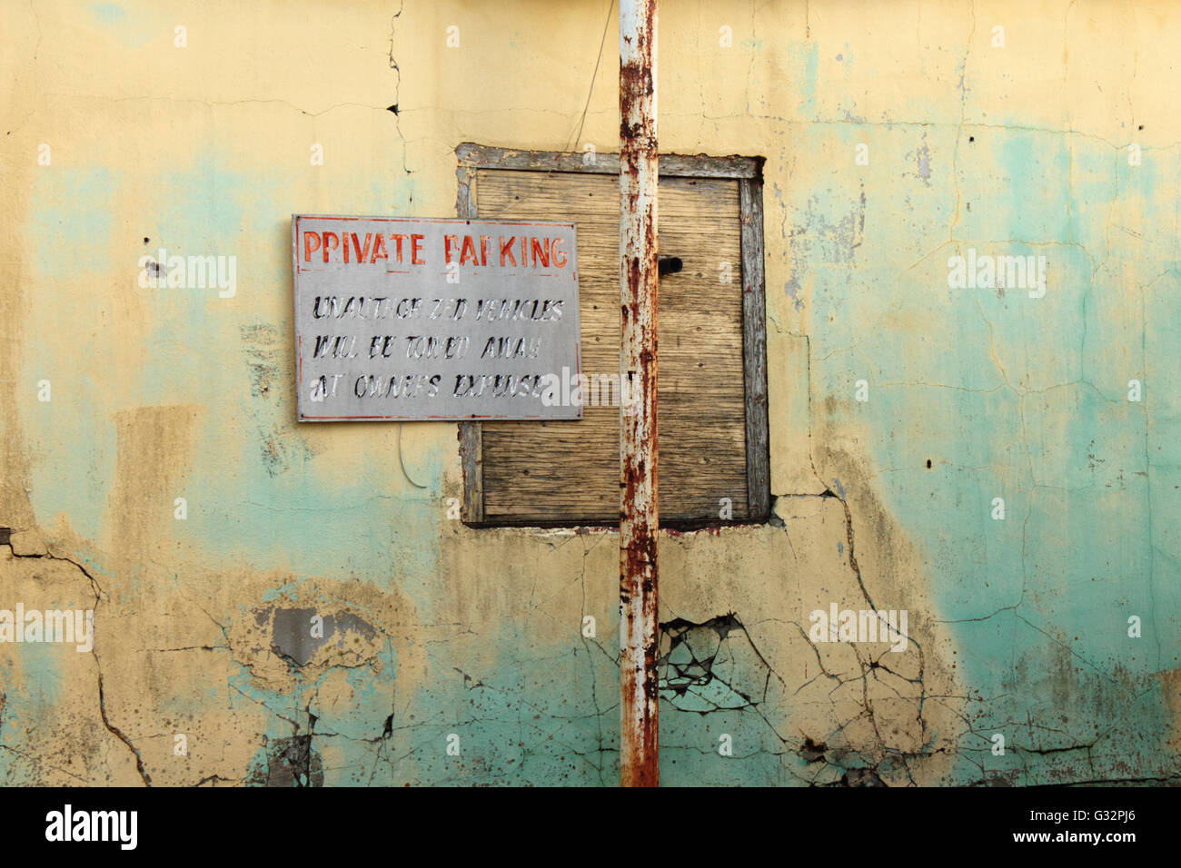 Private Parking sign Stock Photo