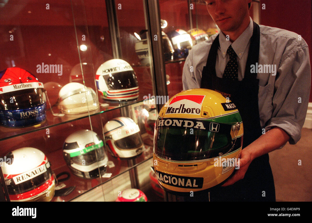 Ayrton Senna Crash Helmet