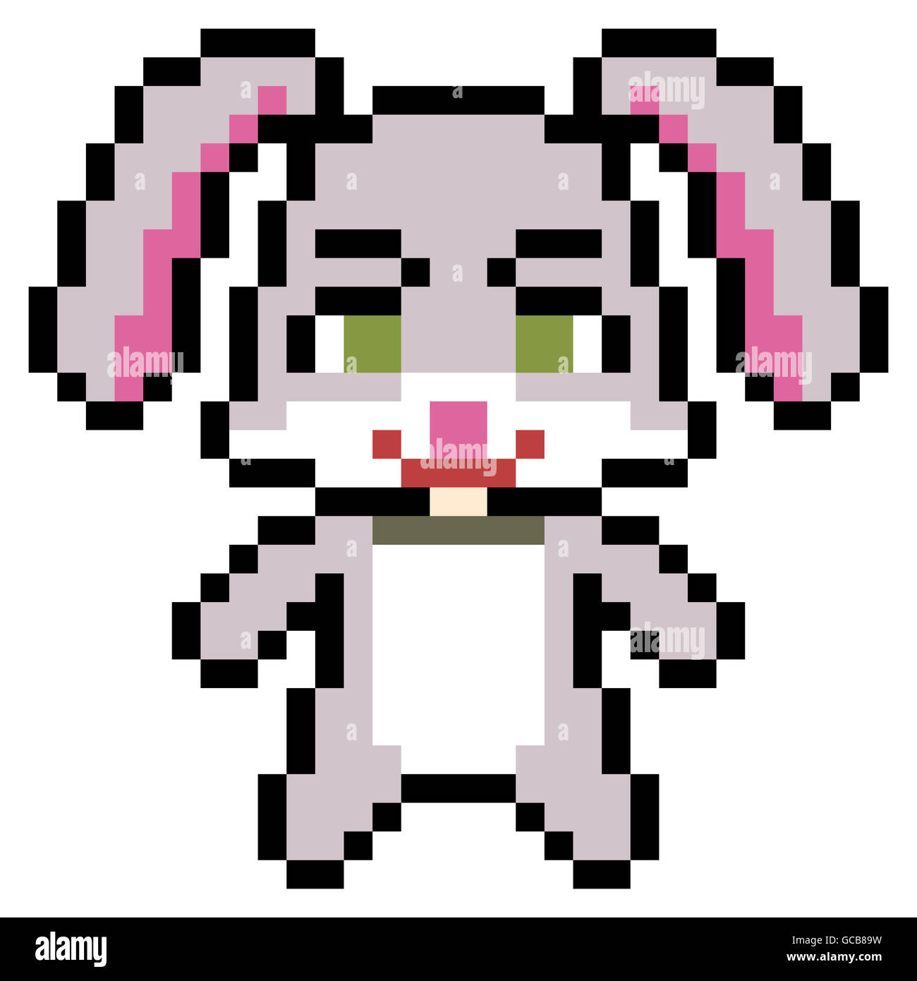 Bunny Pixel Art Grid