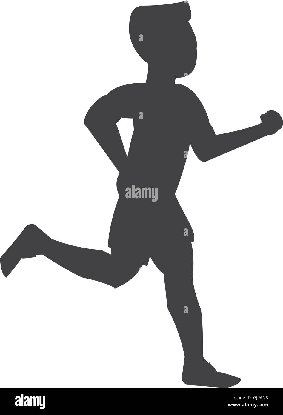 running man icon Stock Vector