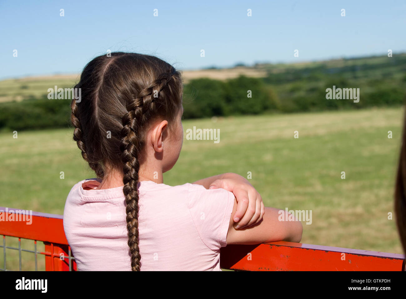 small child looking at view Stock Photo