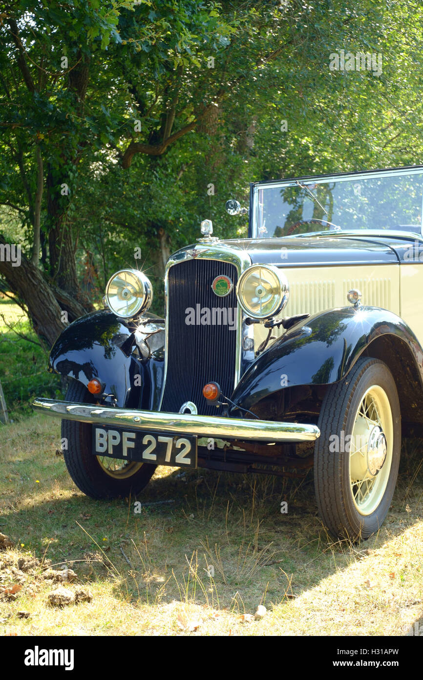 Vintage Hillman Car Stock Photo