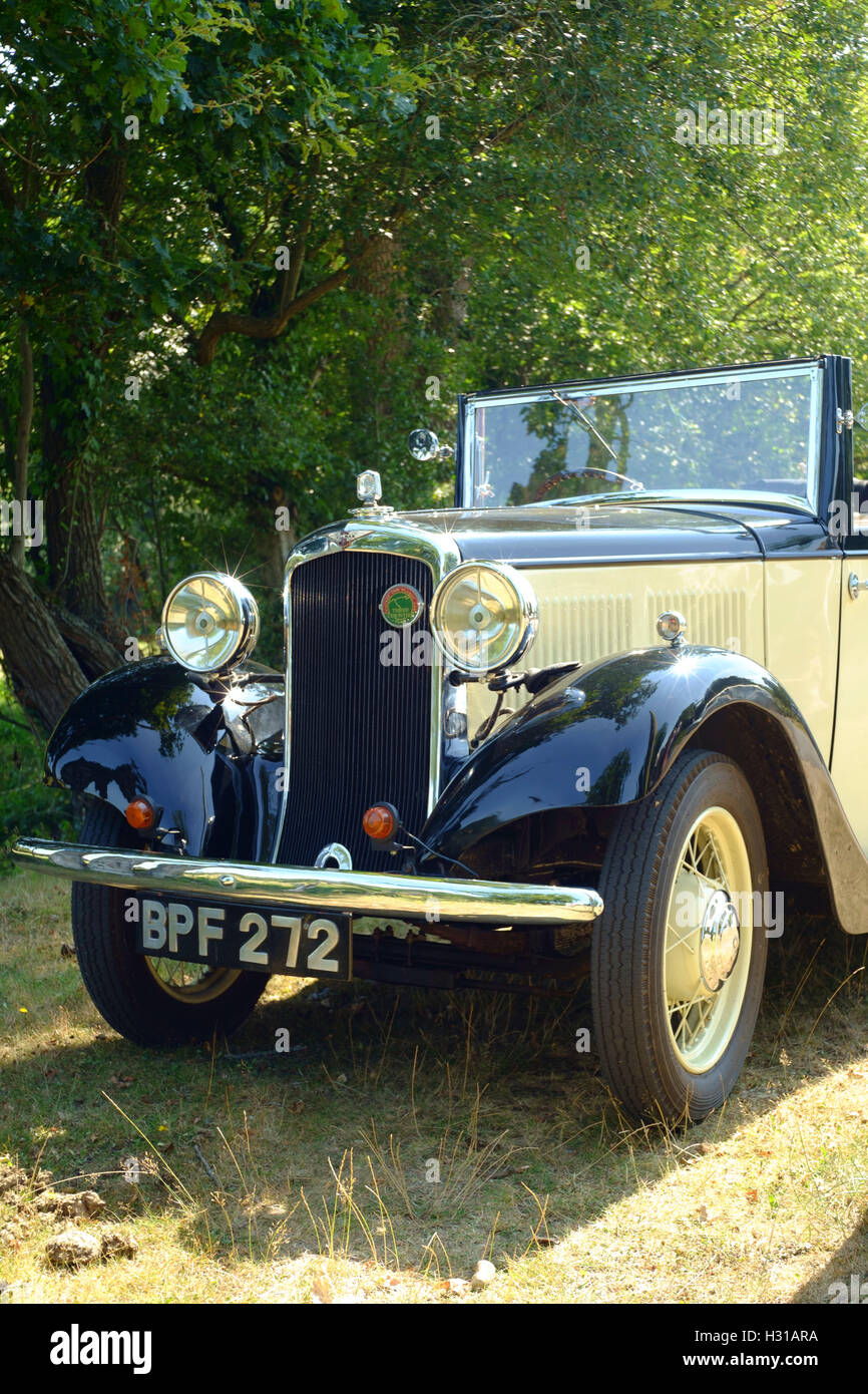 Vintage Hillman Car Stock Photo