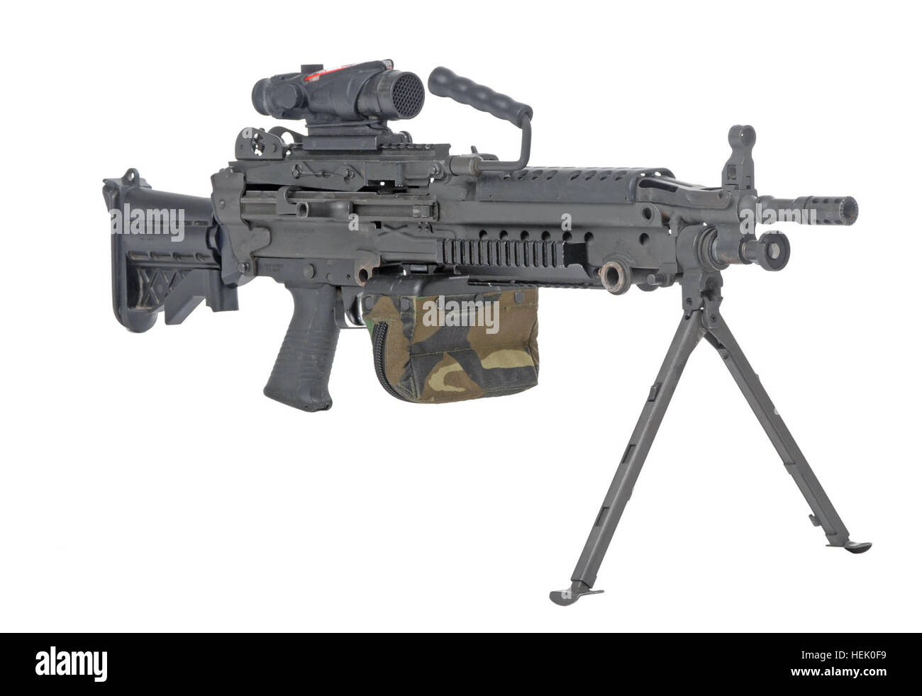 PEO M249 SAW Para ACOG Stock Photo