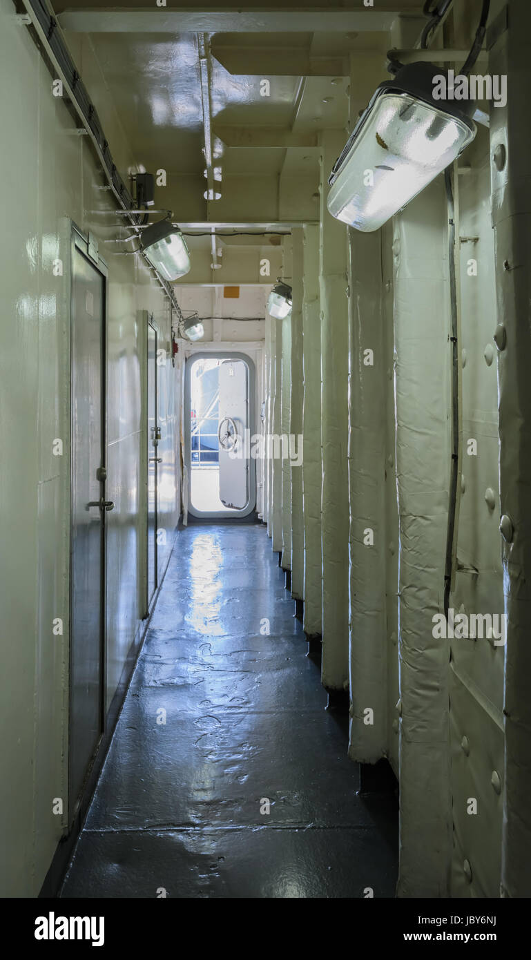 exit warship Stock Photo