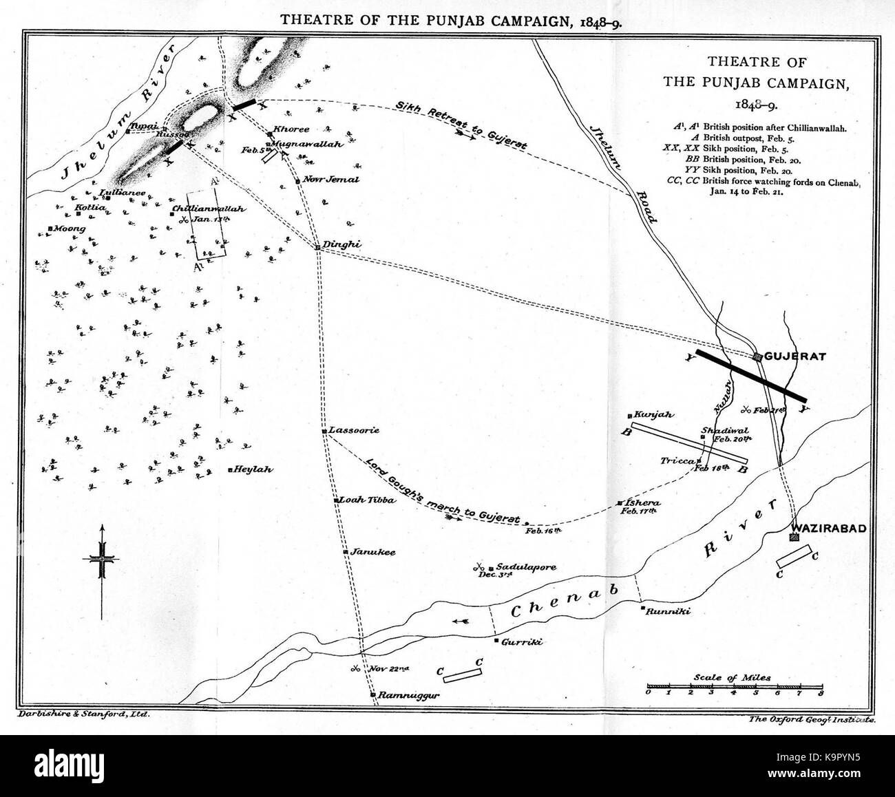 Punjab map Black and White Stock Photos & Images - Alamy