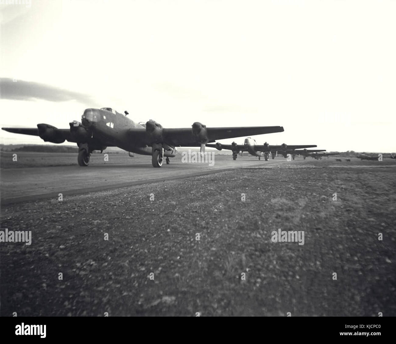 Halifax Bomber 4 ExCC Stock Photo