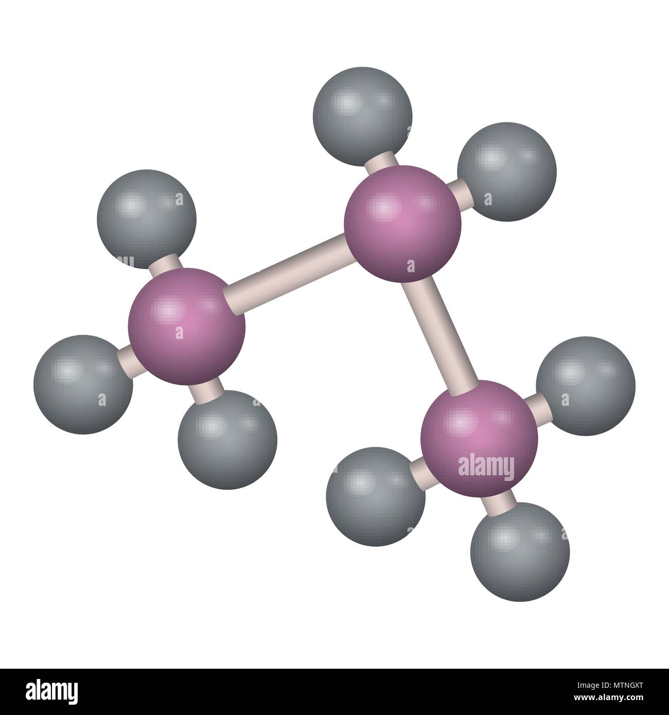 The formula c3h8 Stock Vector