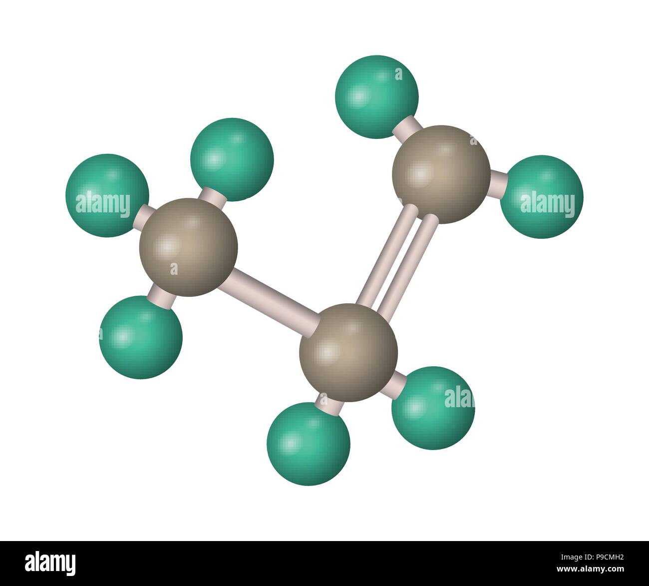 The formula of propane Stock Vector