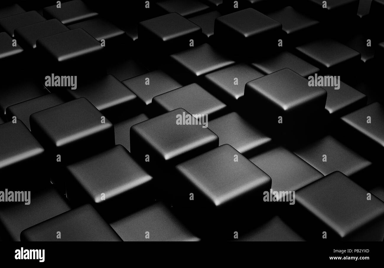 Rounded cubes Black and White Stock Photos & Images - Alamy