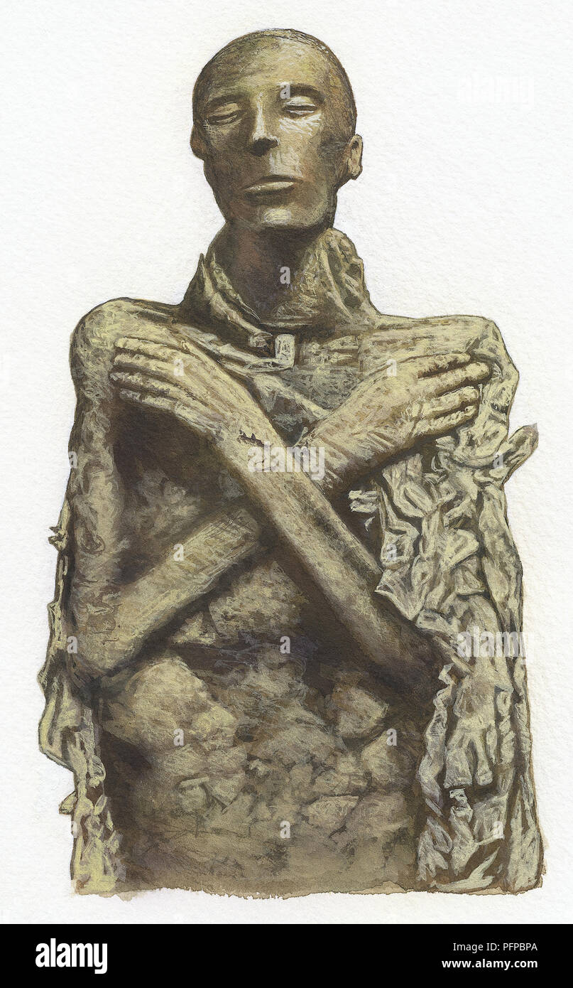 Mummy of King Seti I. Stock Photo