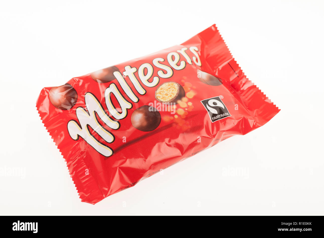 Packet of Maltesers Stock Photo