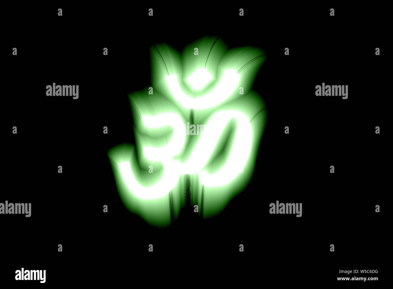 Close up of Om symbol Stock Photo