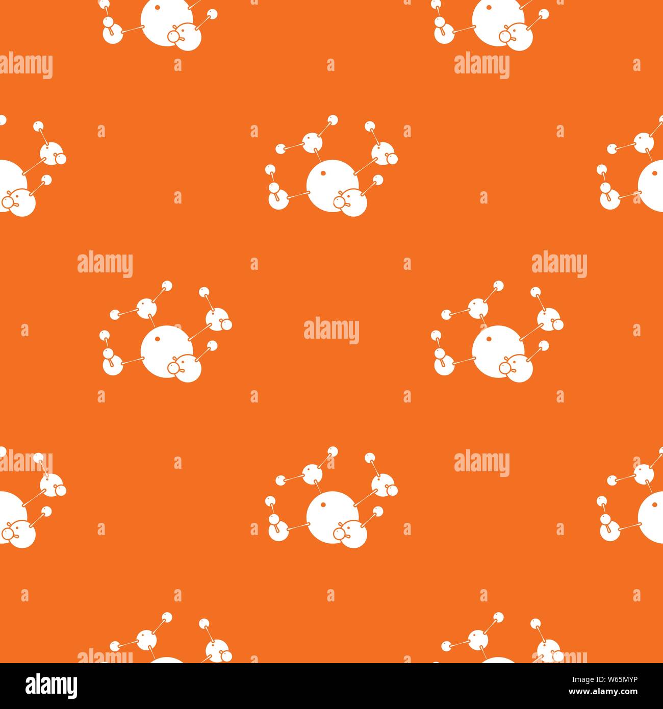 Butane pattern vector orange Stock Vector