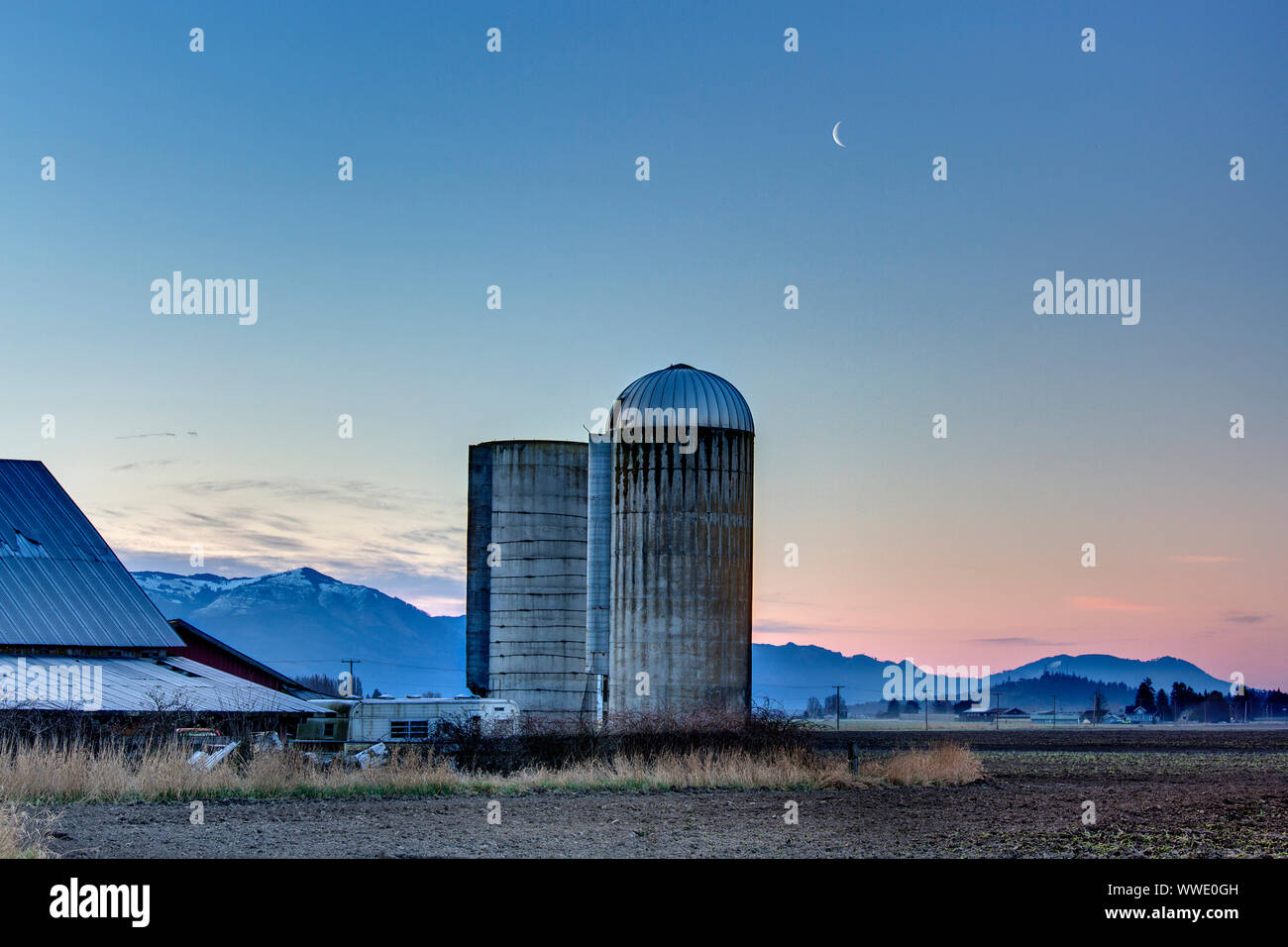 Old Barn, Skagit County, Wa Stock Photo