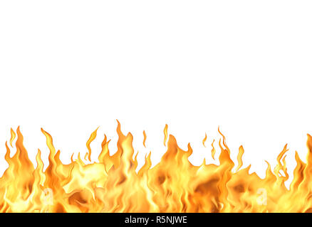 Abstract white background with single fire flame isolated with clipping  path Stock Photo - Alamy