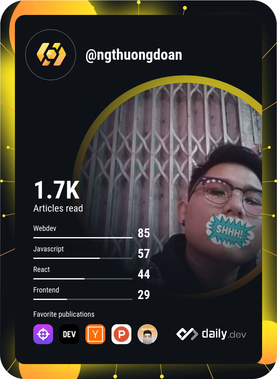 Doan Ngoc Thuong's Dev Card