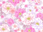 Pastel Colored Flowwers