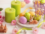 Easter Candle Centerpiece