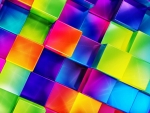 Bright Colored Cubes