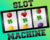 Slot machine with three clover leaf in a row