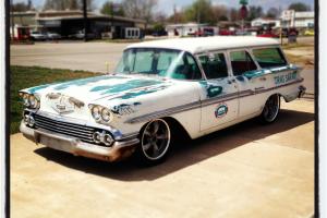 1958 CHEVROLET BROOKWOOD WAGON IMPALA 350/350 POWER STEERING & DISC BRAKES