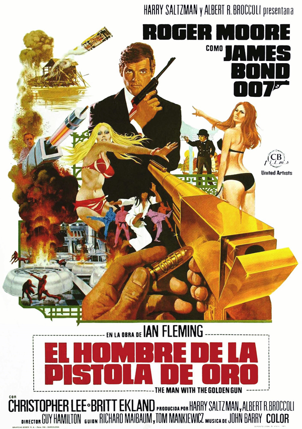 Cartel deEl hombre de la pistola de oro