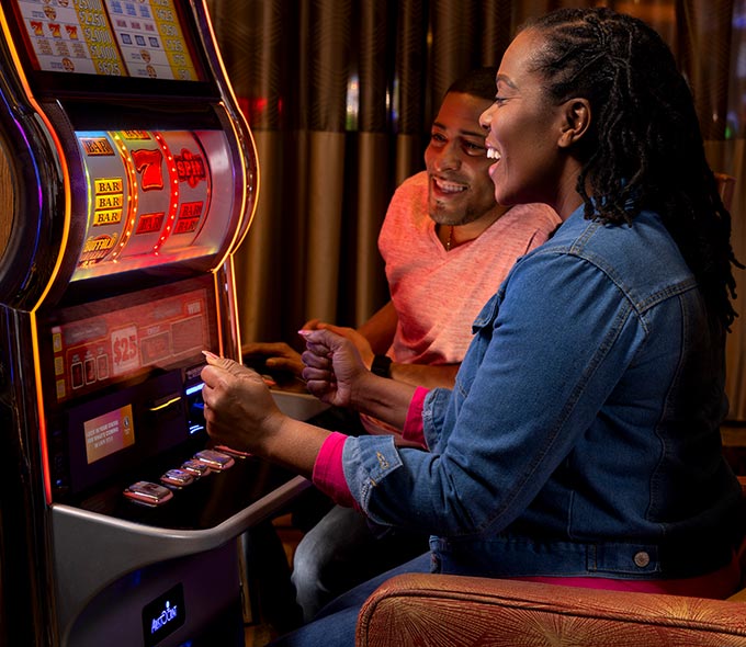 Playing slots at Seminole Hard Rock Tampa