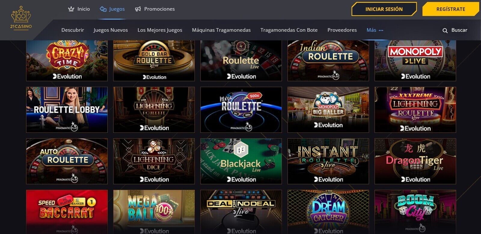 CasinoEnlineaHEX.com   Casino Online 21 en Vivo