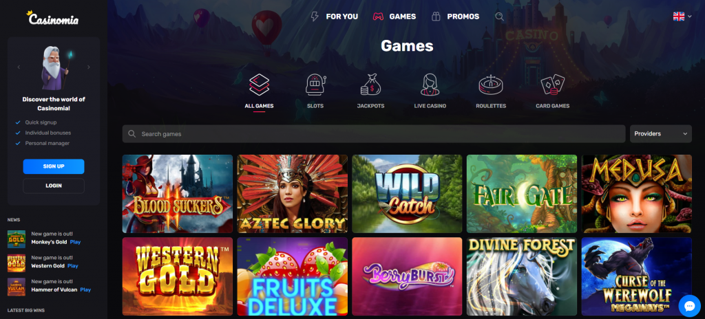 casinogurus casinomia casino games