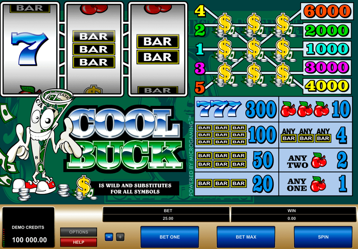 cool buck microgaming slot machine