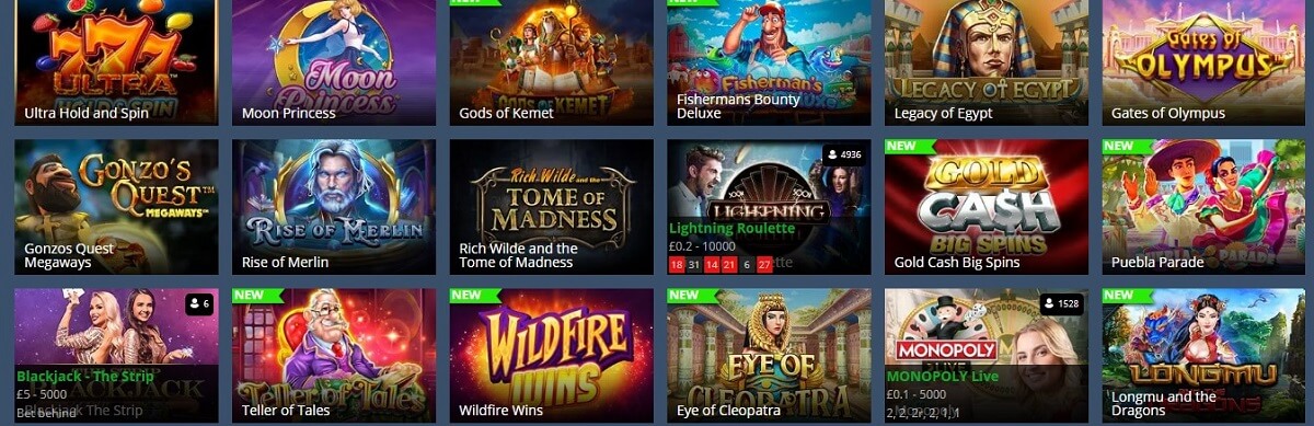 luck land casino games