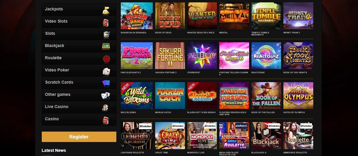 video slots uk