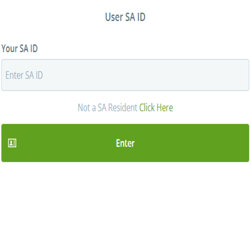 Enter SA ID number