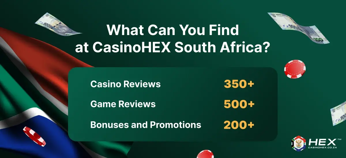 What can you find at CasinoHEX South Africa