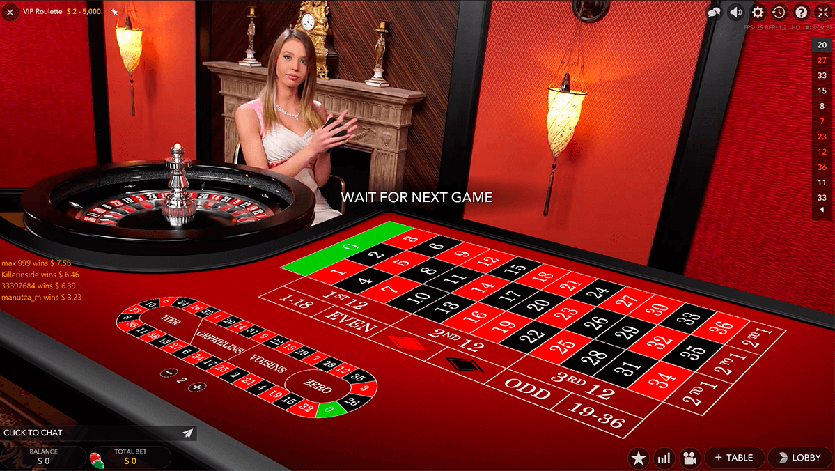 vip live roulette evolution gaming online 