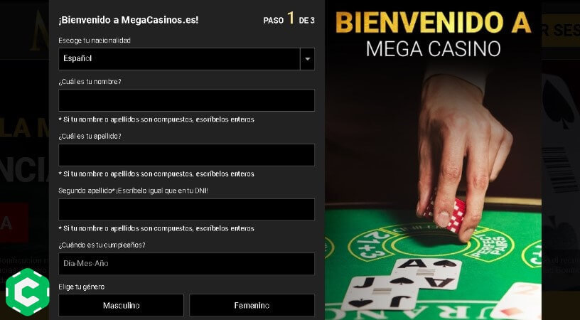 mega casino entrar paso