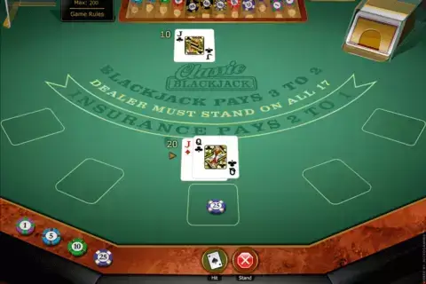 classic blackjack gold microgaming 