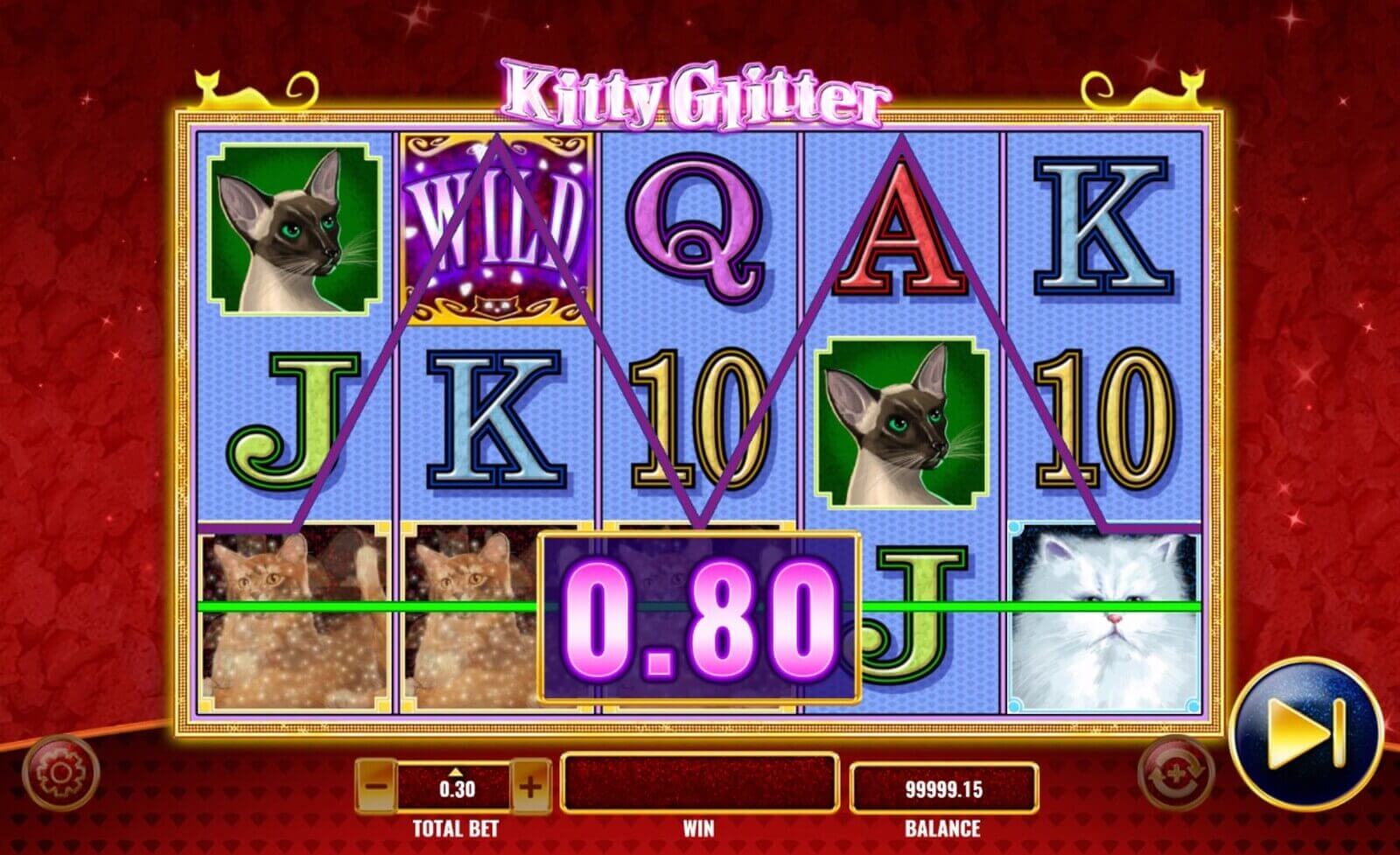 Jugar a la tragamonedas gratis Kitty Glitter de IGT