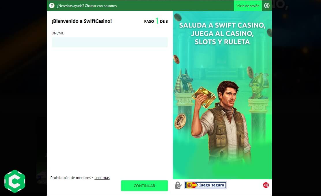 swift casino entrar paso