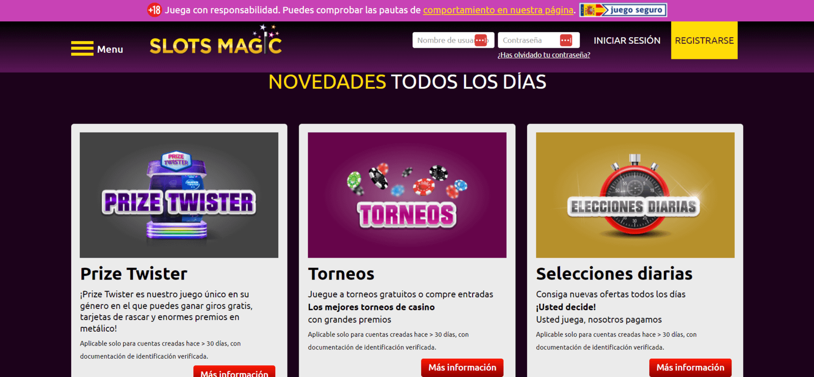 Ofertas de SlotsMagic casino online en España