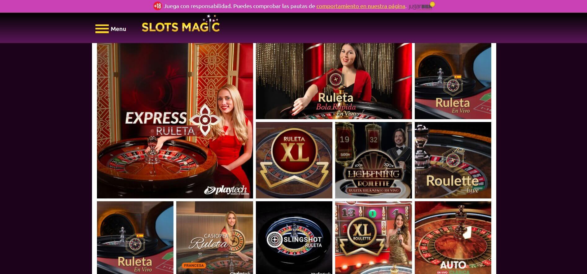 slotsmagic ruleta en vivo