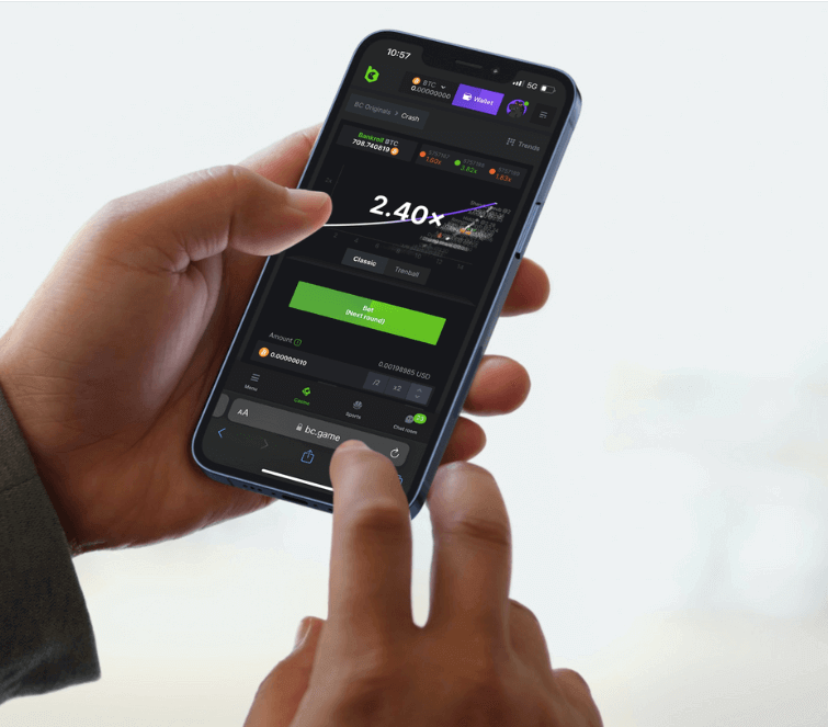 BC.Game Mobile Bitcoin Crash