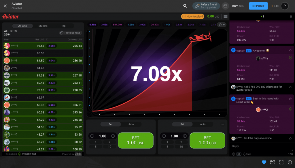 Aviator Crash at Cloudbet