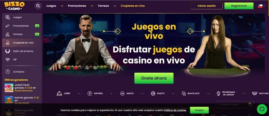 bizzo casino registrarse