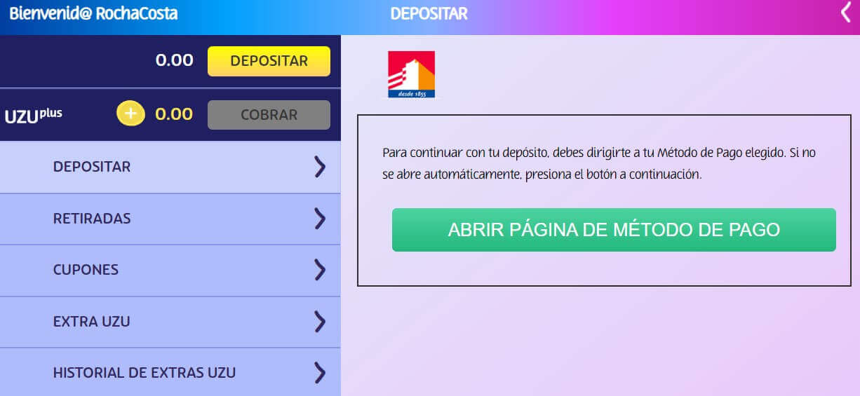 depositar casino cuenta rut